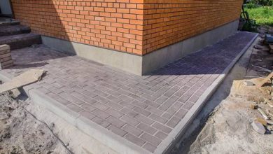 отмостка из тротуарной плитки своими руками