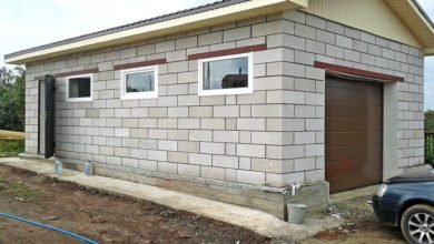 гараж из пенобетона